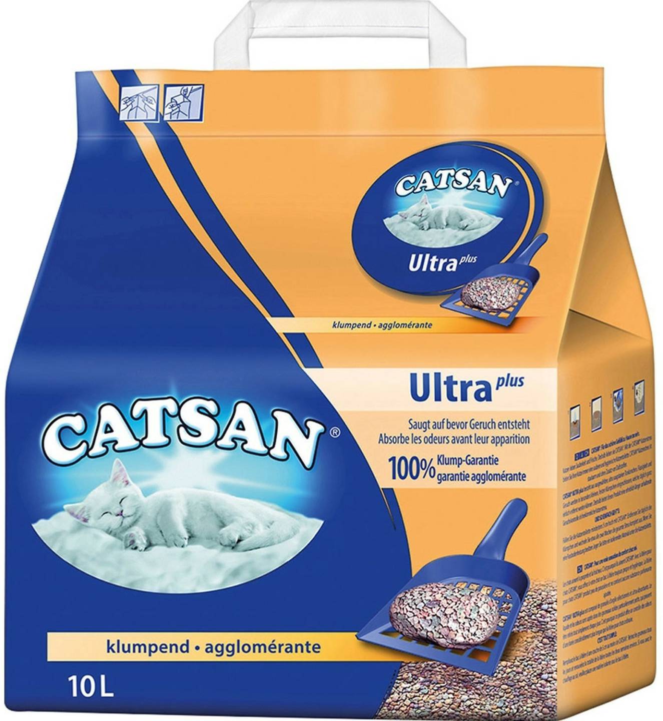 CATSAN Ultra plus Klumpstreu10L CATSAN Ultra plus Klumpstreu