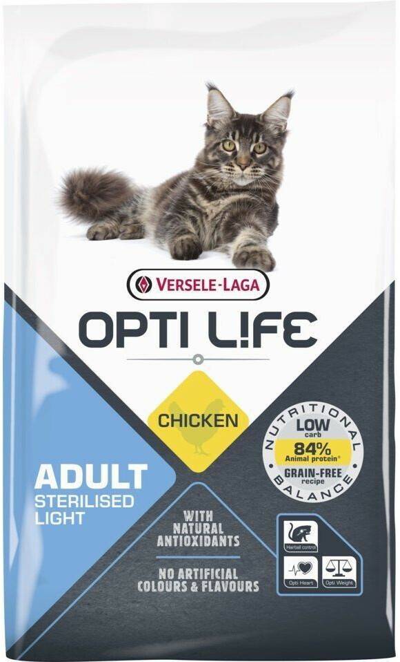 Versele-Laga Opti Life Adult Sterilised/Light Cat Dry Food chicken7,5 kg Versele-Laga Opti Life Adult Sterilised/Light Cat Dry Food chicken